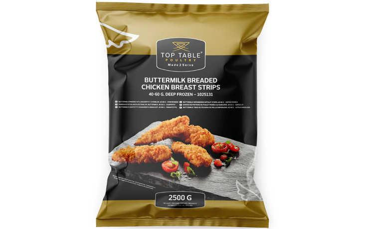 Top Table kipfiletreepjes buttermilk 1 x 2,5 kg