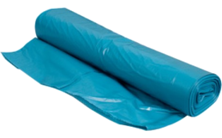 Afvalzak 80x110cm 60mu blauw stevig 1 x 20 ST