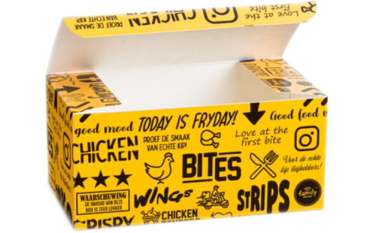 Family chicken snack vouwdoosje 1 x 250 ST