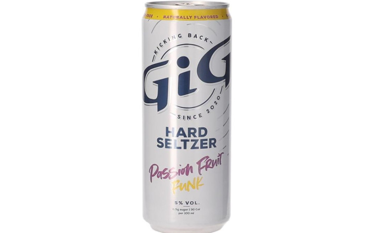 Gig hard seltzer passionfruit blik 4,5% 12 x 25 cl