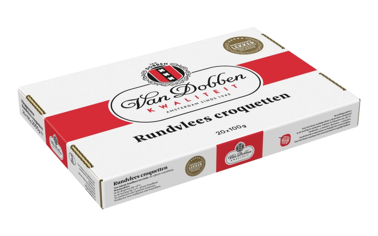 Van dobben rundvleeskroket 20 x 100 G