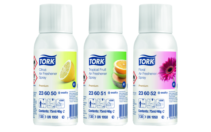 Tork luchtverfrisser spray 3 parfums a1 premium 12 x 1 ST
