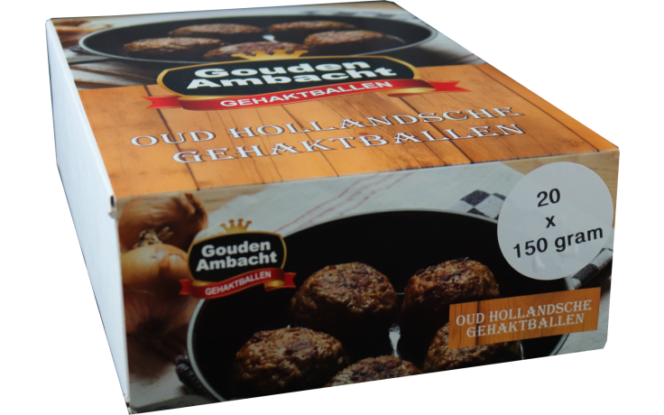 Gouden ambacht oud hollandse gehaktbal 20 x 150 G