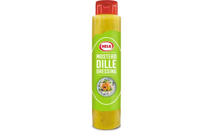 Hela salad & sandwich mosterd dille dressing fles 1 x 80 CL