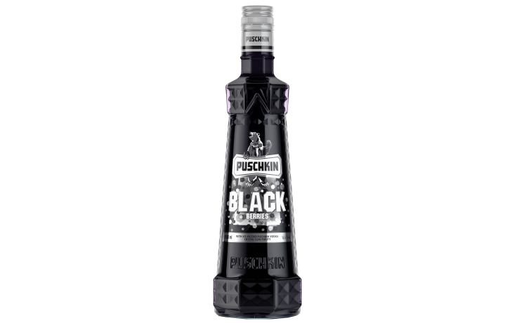 Puschkin vodka black 1 x 1 L