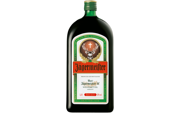 Jagermeister kruidenlikeur (vierkant) 1 x 1 L
