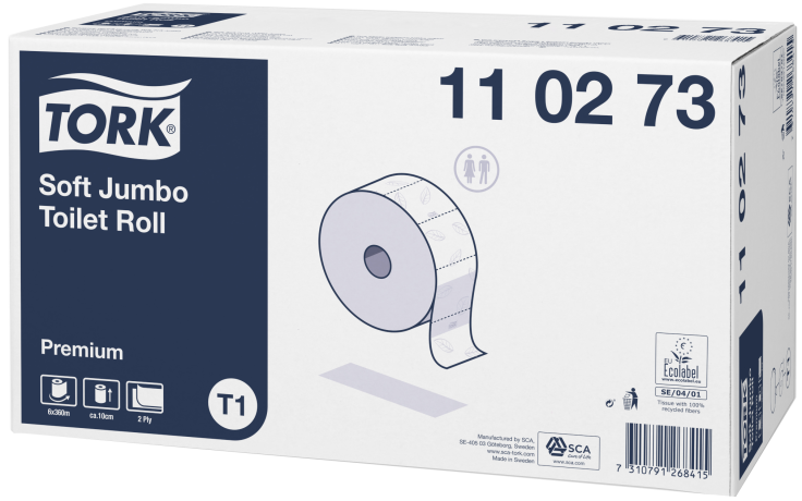 Tork zacht jumbo toiletpapier 2 laags 6 x 360 M