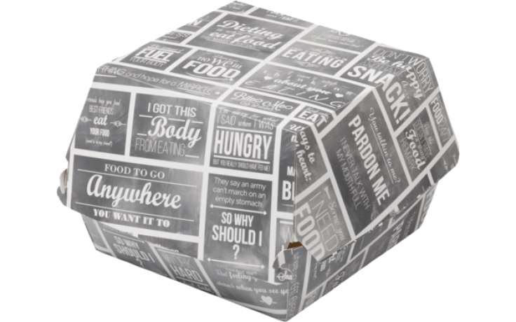 Conpax hamburgerbak 15,5x15x9 cm 3 x 100 st