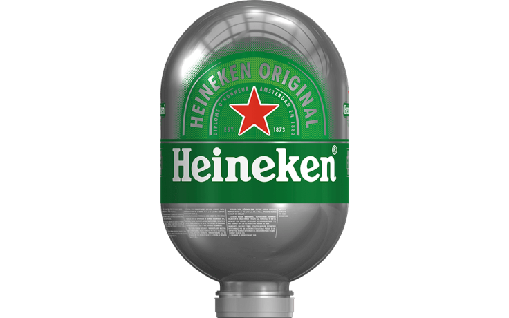 Heineken pilsener blade fust 1 x 8 L