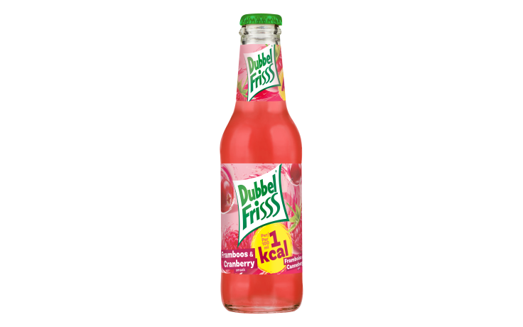 Dubbelfrisss framboos & cranberry met appel gls 24 x 20 CL