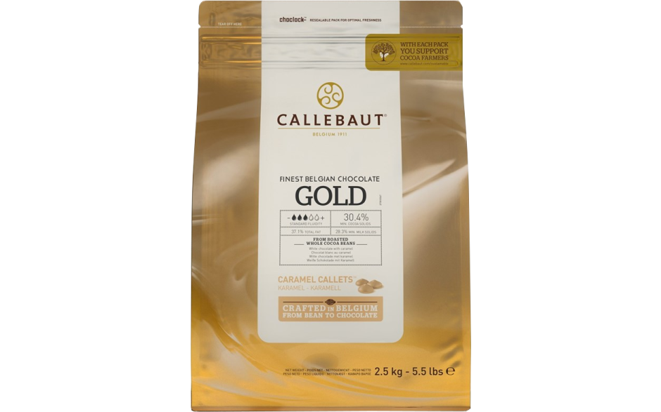 Callebaut callets gold 1 x 2,5 KG