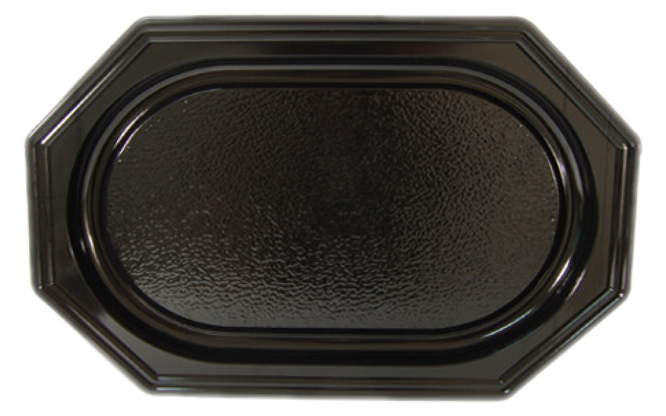 Cateringschaal rpet zwart 45cm 10 x 10 ST