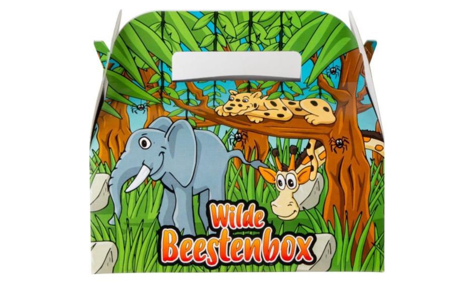 Depa kidsbox wilde beesten met speeltjes 1 x 50 ST