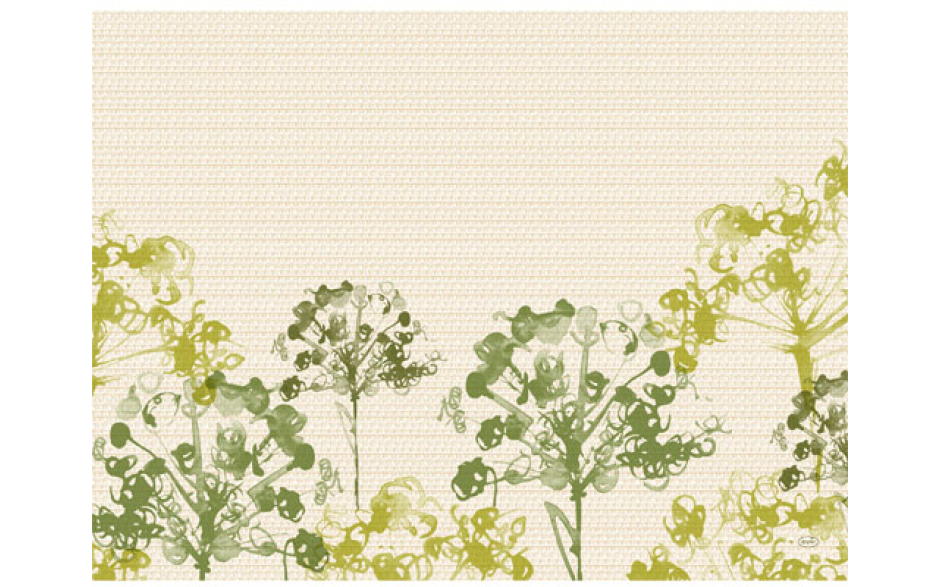 Duni placemat papier green umbles 30x40cm 4 x 250 ST