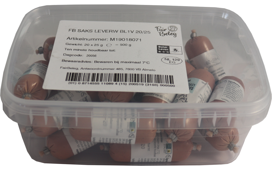 Kips saksische leverworst 21 x 25 G