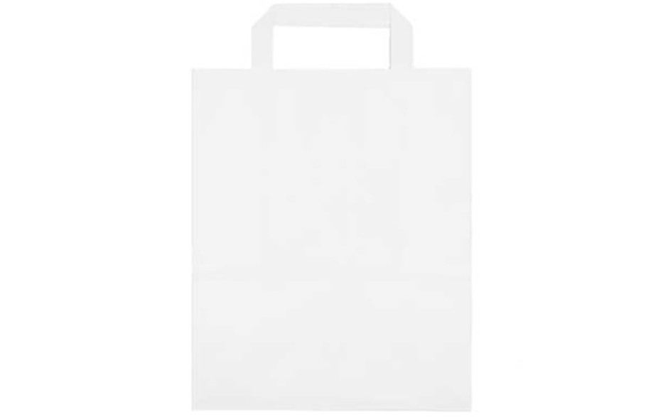 Rabo draagtas klein blanco 22x11x27cm 1 x 500 ST