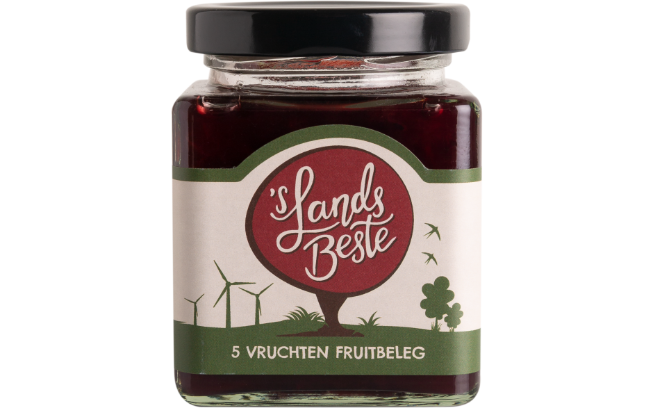 sLandsbeste 5 vruchten fruitbeleg 6 x 225 G