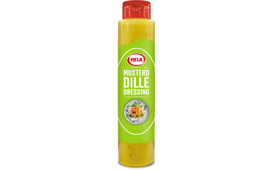 Hela salad & sandwich mosterd dille dressing fles 1 x 80 CL