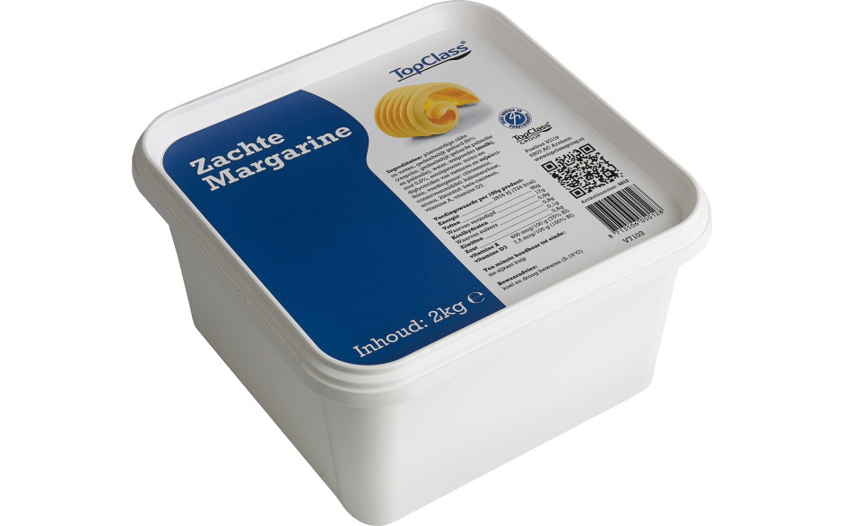 Topclass zachte margarine 1 x 2 KG