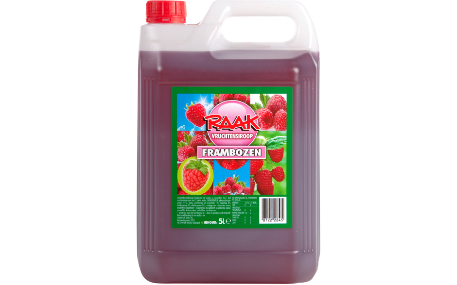 Raak limonadesiroop framboos 1 x 5 L