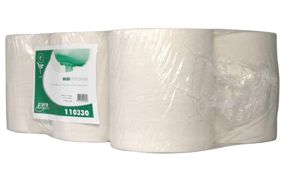 Euro products poetspapier 1 laags 6 x 300 M