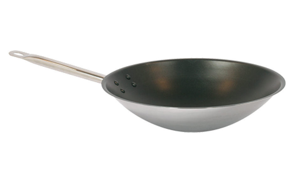 Pujadas wok rvs 36cm platte bodem 1 x 1 ST