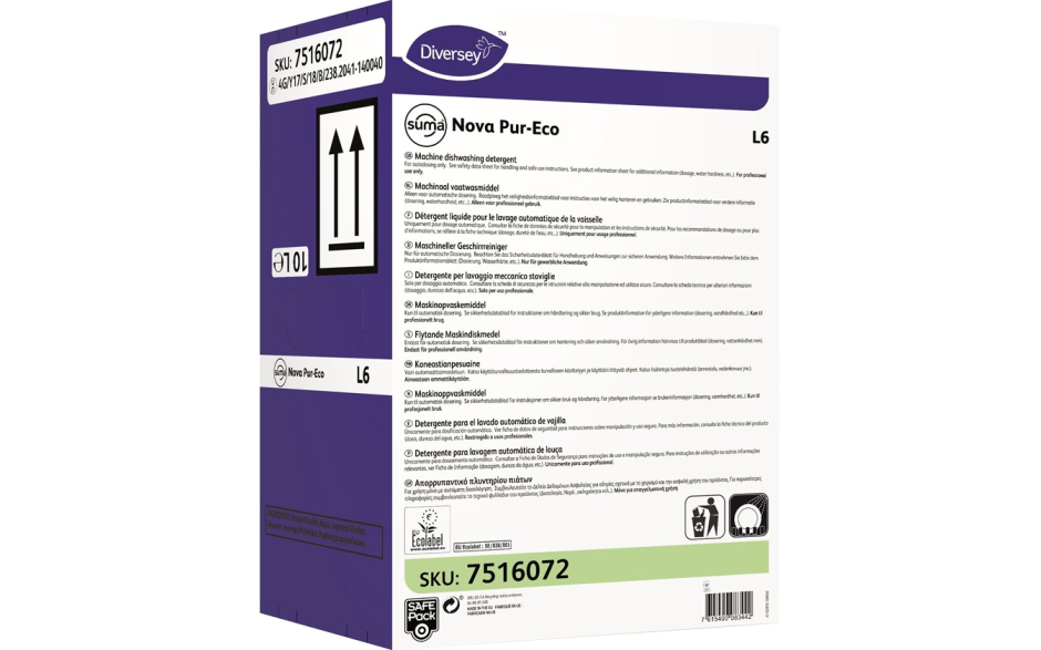 Diversey suma vaatwas pur-eco l6 nova 1 x 10 L